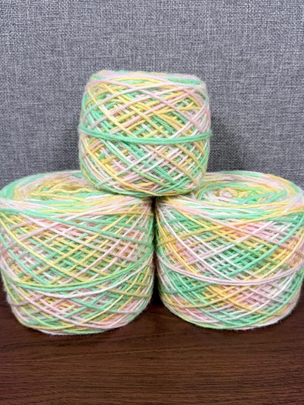 Reclaimed Acrylics Yarn Worsted 899 Yds Pastel Saltwater Taffy  416g (3 Cakes)